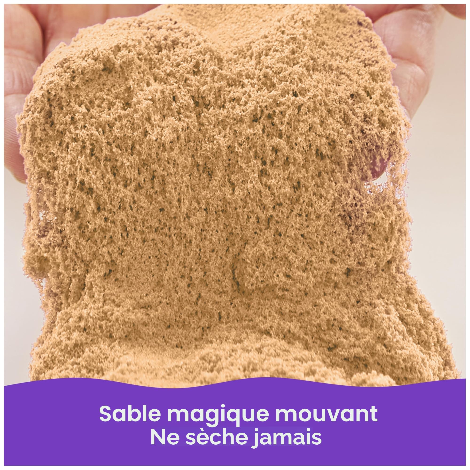Kinetic Sand Naturel Brun 2,5 kg pour Créer et Sculpter Enfants 3+