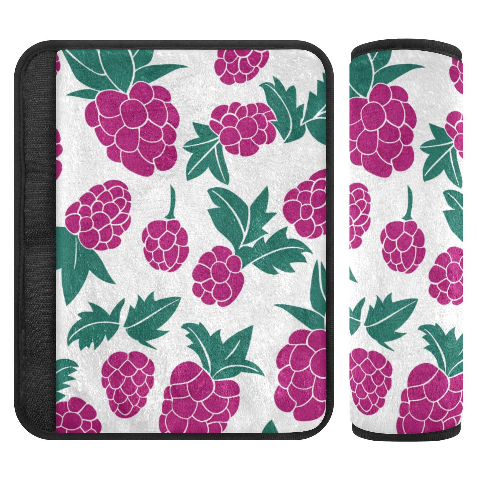 EtherSpher Purple Pineapples Belt Shoulder Strap, Stop seat Belt Cutting into Neck, seat Belt Belt for Women for Bag Most Cars Bag forro para cinturon de seguridad 2 Pack