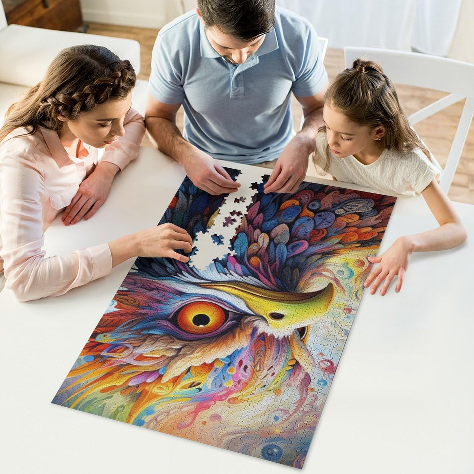 1000 Teile Dinosaurier Puzzle Für Erwachsene - 78x53cm Holzbrett-Puzzle