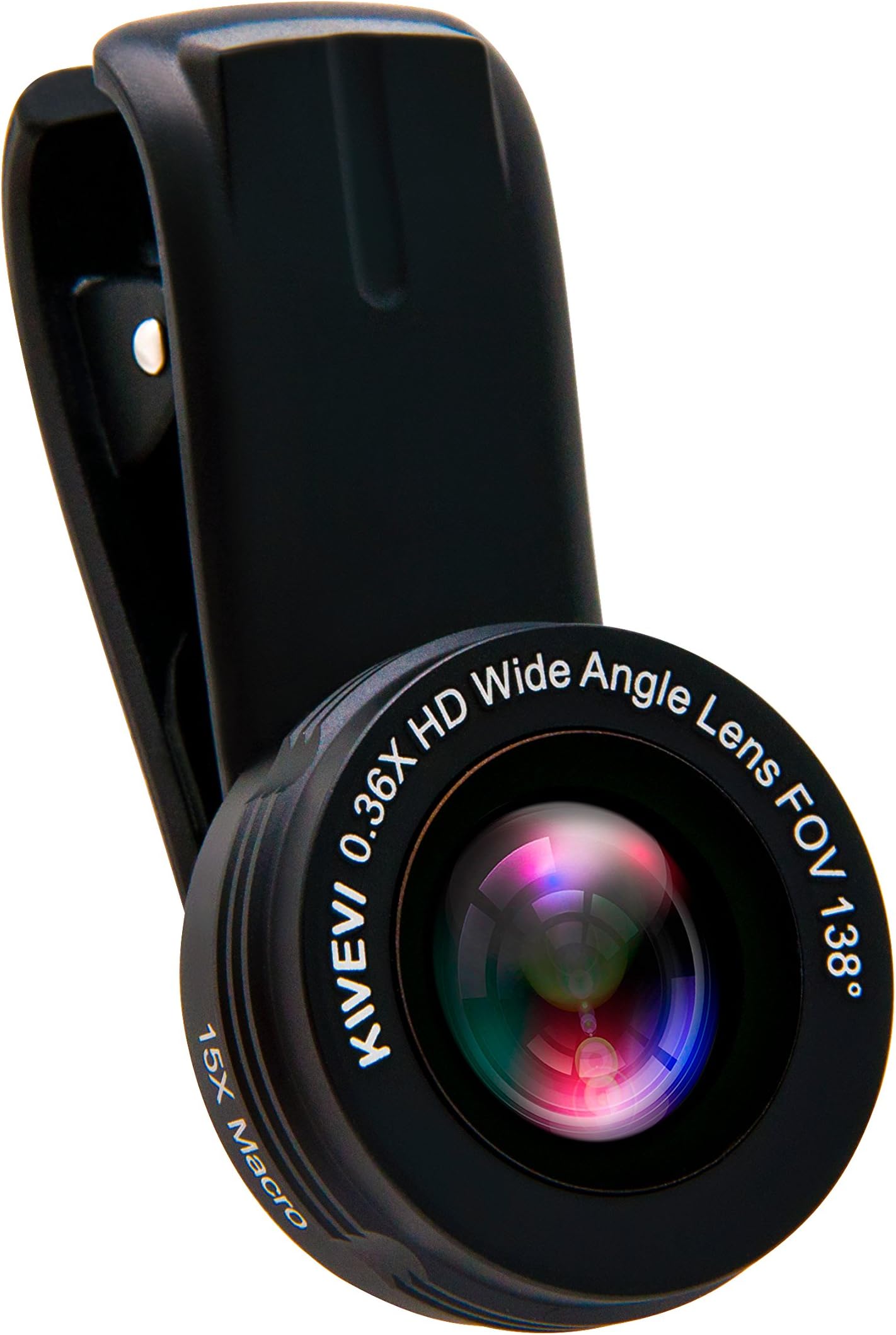 2-in-1 Universal Phone Camera Lens Kit: 0.36x HD Ultra Wide Angle + 15x Macro Lens - Take Better Photos with Your Cellphone - Compatible with iPhone, Android, Samsung Galaxy & Tablets