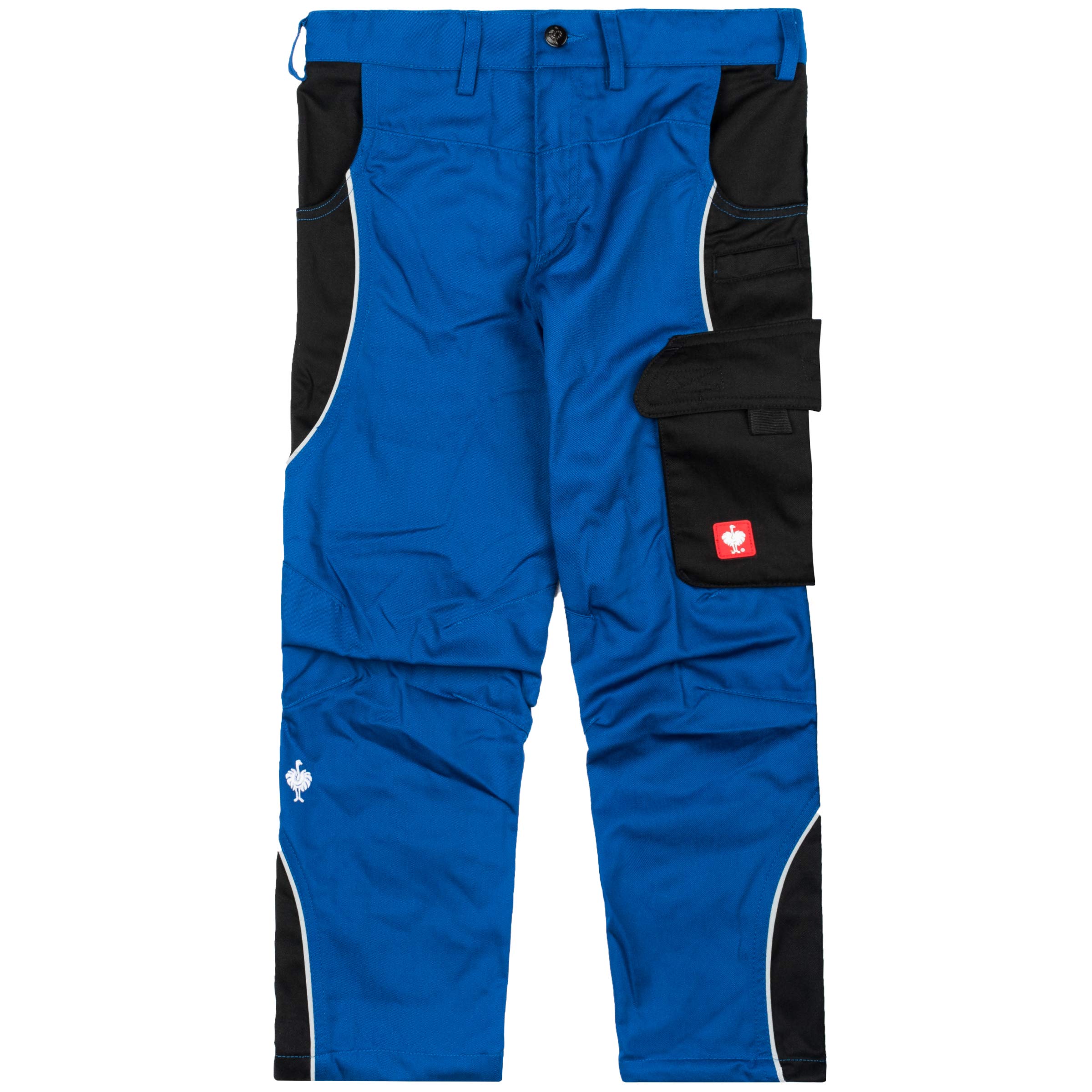 e.s. Active Engelbert Strauss - Pantaloni da lavoro per bambini, blu fiordaliso/nero, blu e nero, 122-128 cm