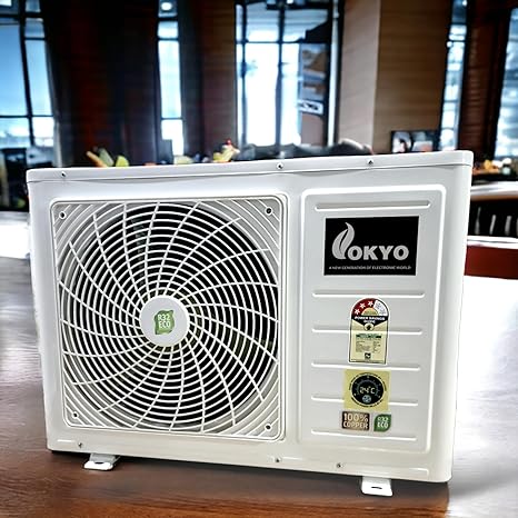 OKYO 2.0 Ton 3 Star Outdoor Unit Fix Speed (100% Copper,3 Layer Coating, R-32, Anti-Virus Protection, Dizre Model 2023, White)