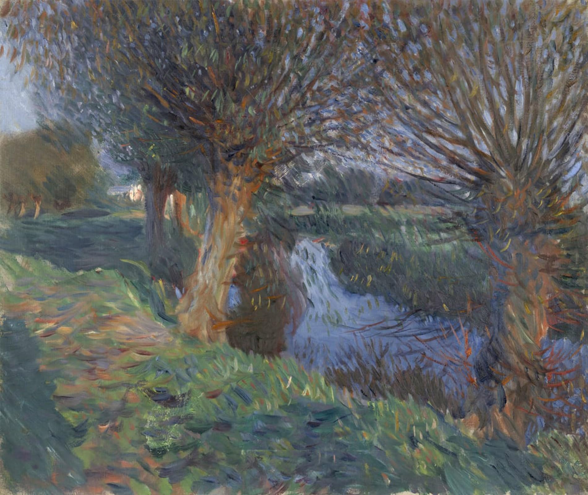 POSTERIIk Vintage Classic Picture Landscape Artwork At Calcot by John Singer Sargent Portrait Canvas Painting for Office Home Decor 60x90cm
