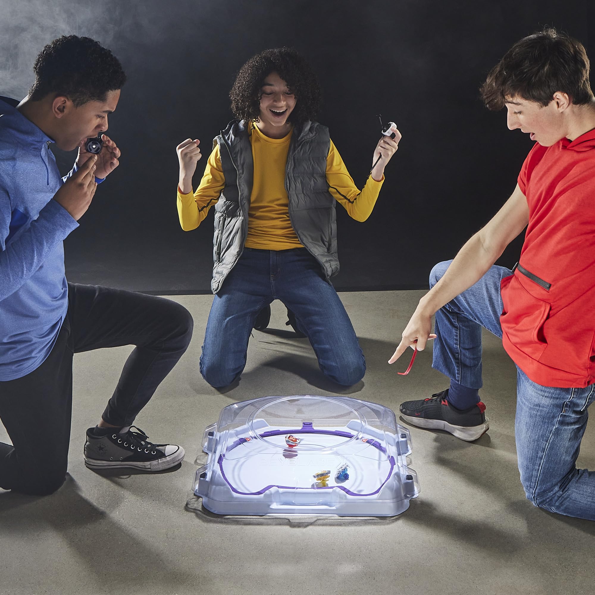 BEY Blade X BX-32 Wide Beystadium, Authentique Stade Takara Tomy pour Jouets rotatifs Beyblade, 8+
