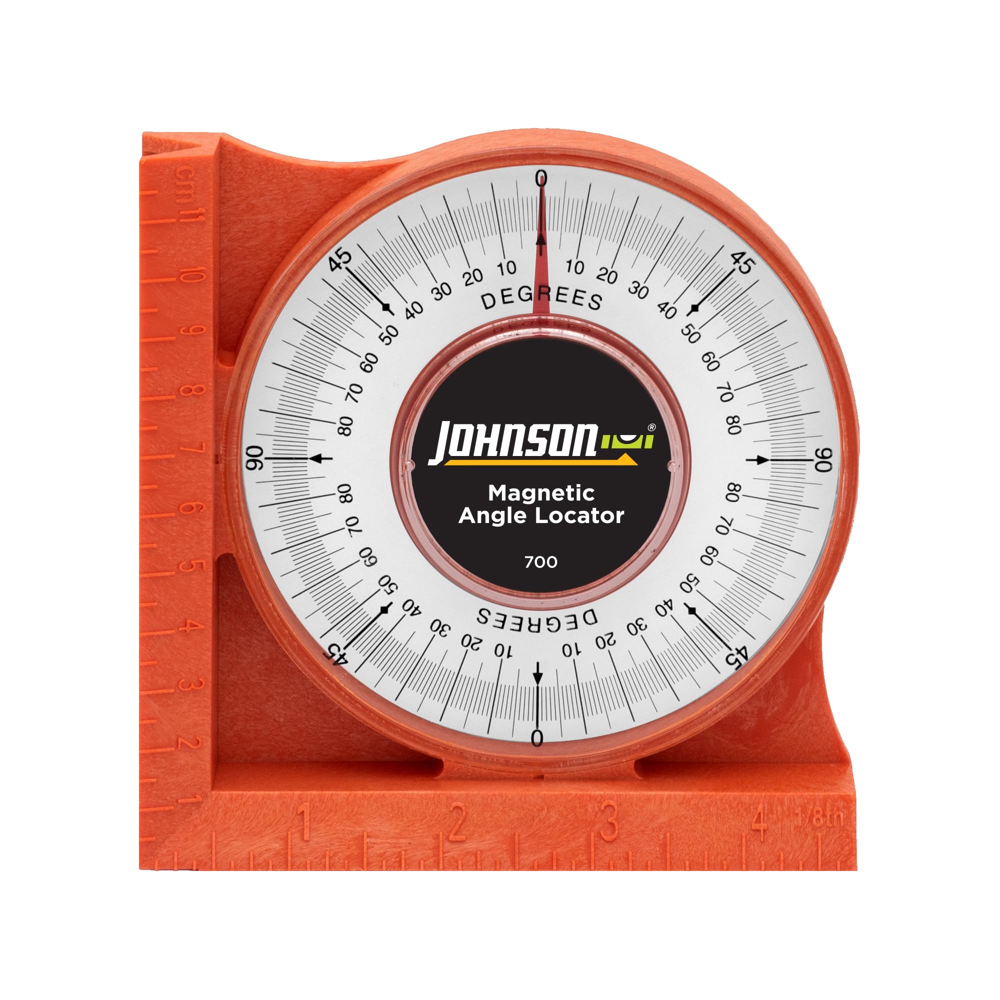 Johnson Level & Tool 700 Magnetic Angle Locator, Orange, 1 Locator