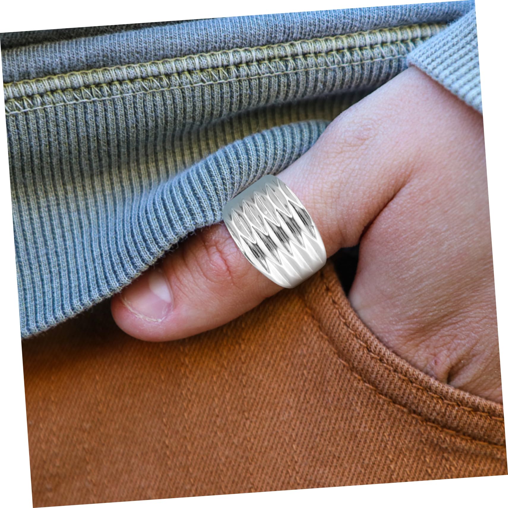Healvian 5 Series Anillo Mujer Ajustador Para Anillos Para Mujer Plata De Decoración De Dedo Para Chicas Adolescentes Lindos s Cobre 2 Piezas X 5