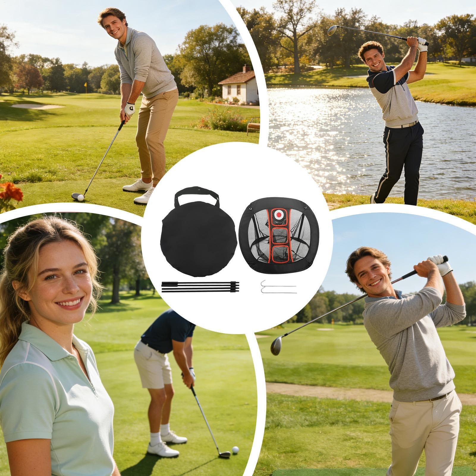 Red de golf Set de entrenamiento con bolsa de almacenamiento para jardín interior y exterior
