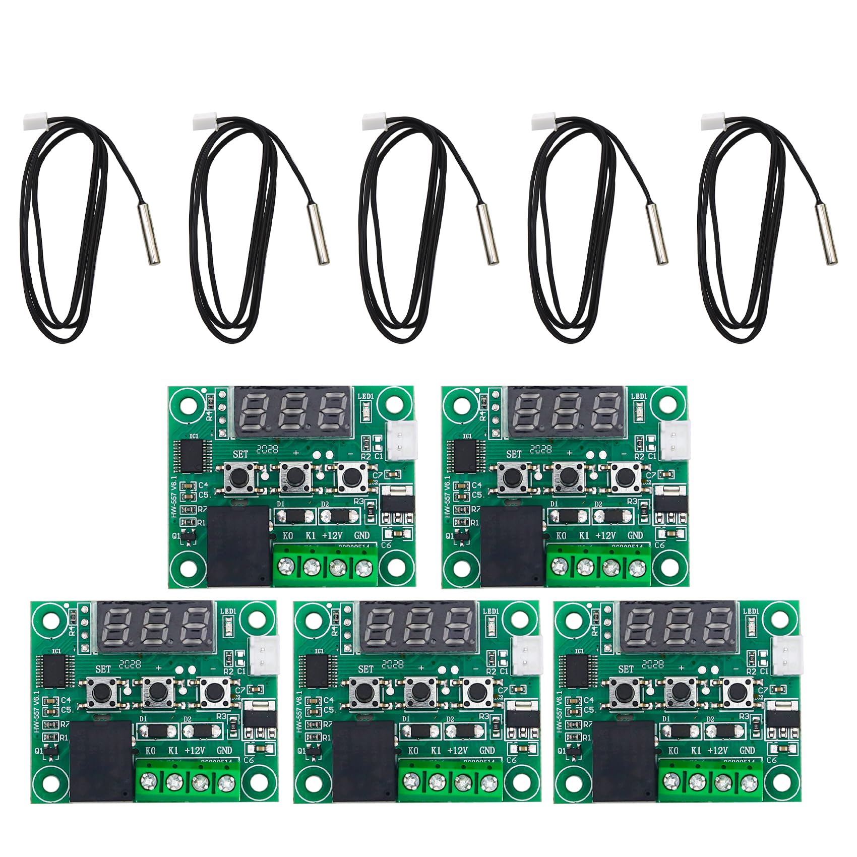 Electronicspices W1209 12V DC Digital Temperature Controller Board Micro Digital Thermostat -50-110°C Electronic Temperature Module (PACK OF 5) (B08FXNNKPS) Amazon Price History, Amazon Price Tracker