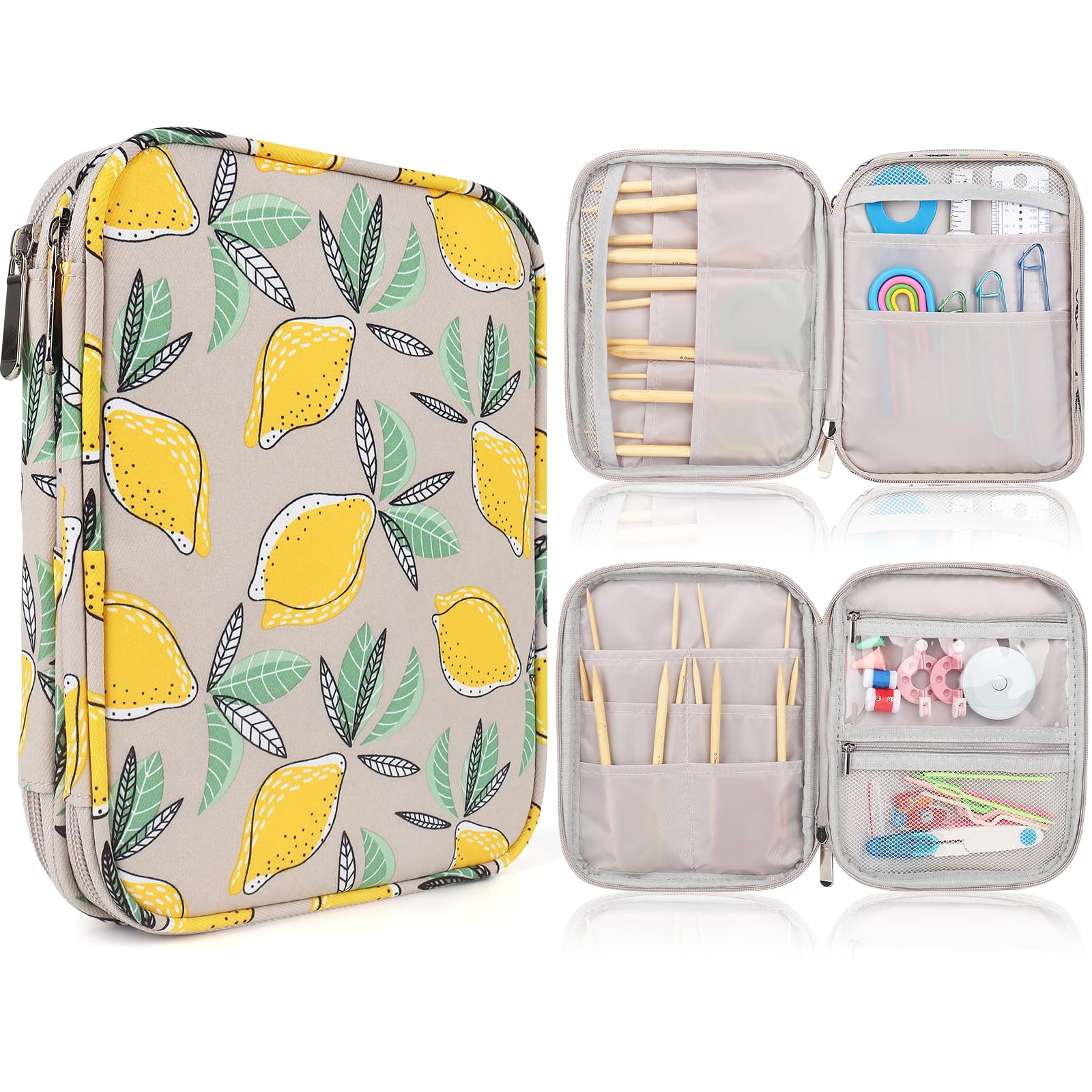 Aeelike Étui Vide Pour Aiguilles à Tricoter Circulaires, étui De