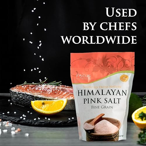 Vista 18 de Focus Nutrition Sal rosa del Himalaya, bolsa de grano grueso de 2 libras