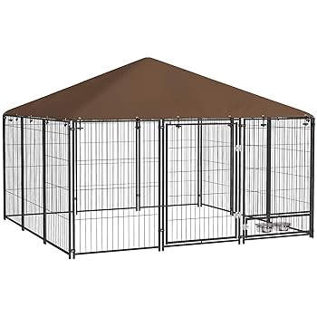 Amazon.com: PawHut Outside Dog Kennel, 7' x 7' x 5' Puppy