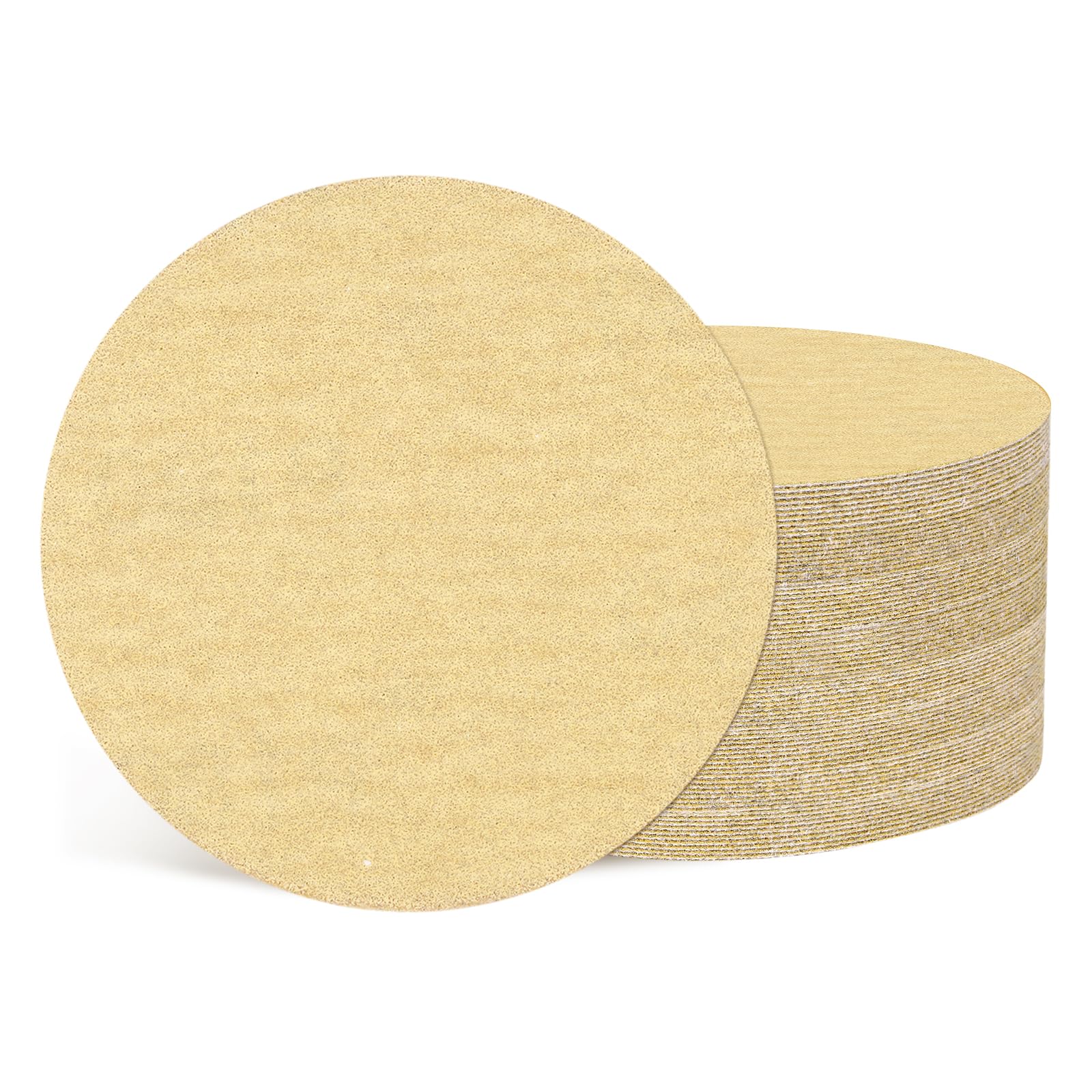 Kozelo 50Pcs Sanding Discs 76 mm 180Grit Hook and Loop Sandpapers Yellow — image 1