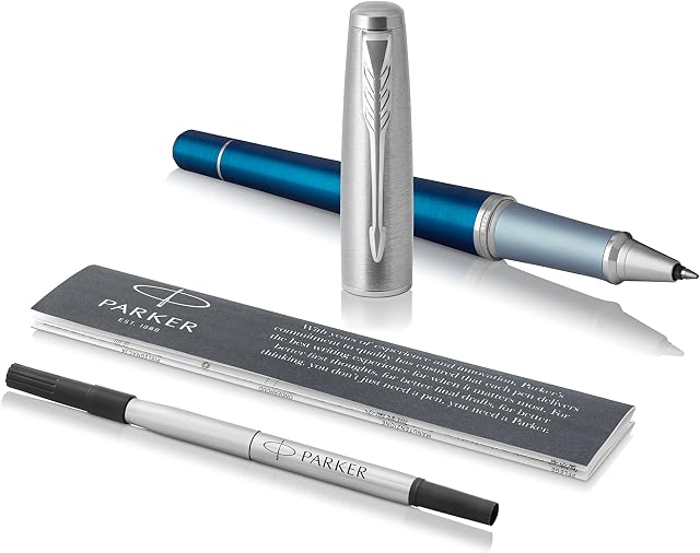Parker Urban Rollerball Pen | Premium Dark Blue | Fine Point Black Ink | Gift Box