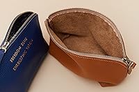 Vista 4 de Personalized Set of 3+ Leather Toiletry Bags for Women and Men - Bridesmaids and Groomsmen Gift Idea - Gifts for Maid of Honor and Best Man