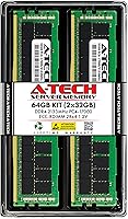 Vista 74 de A-Tech 4GB DDR4 2133MHz PC4-17000 ECC RDIMM 1Rx8 Single Rank 1.2V ECC Registered DIMM de 288 pines Módulo de actualización de memoria RAM