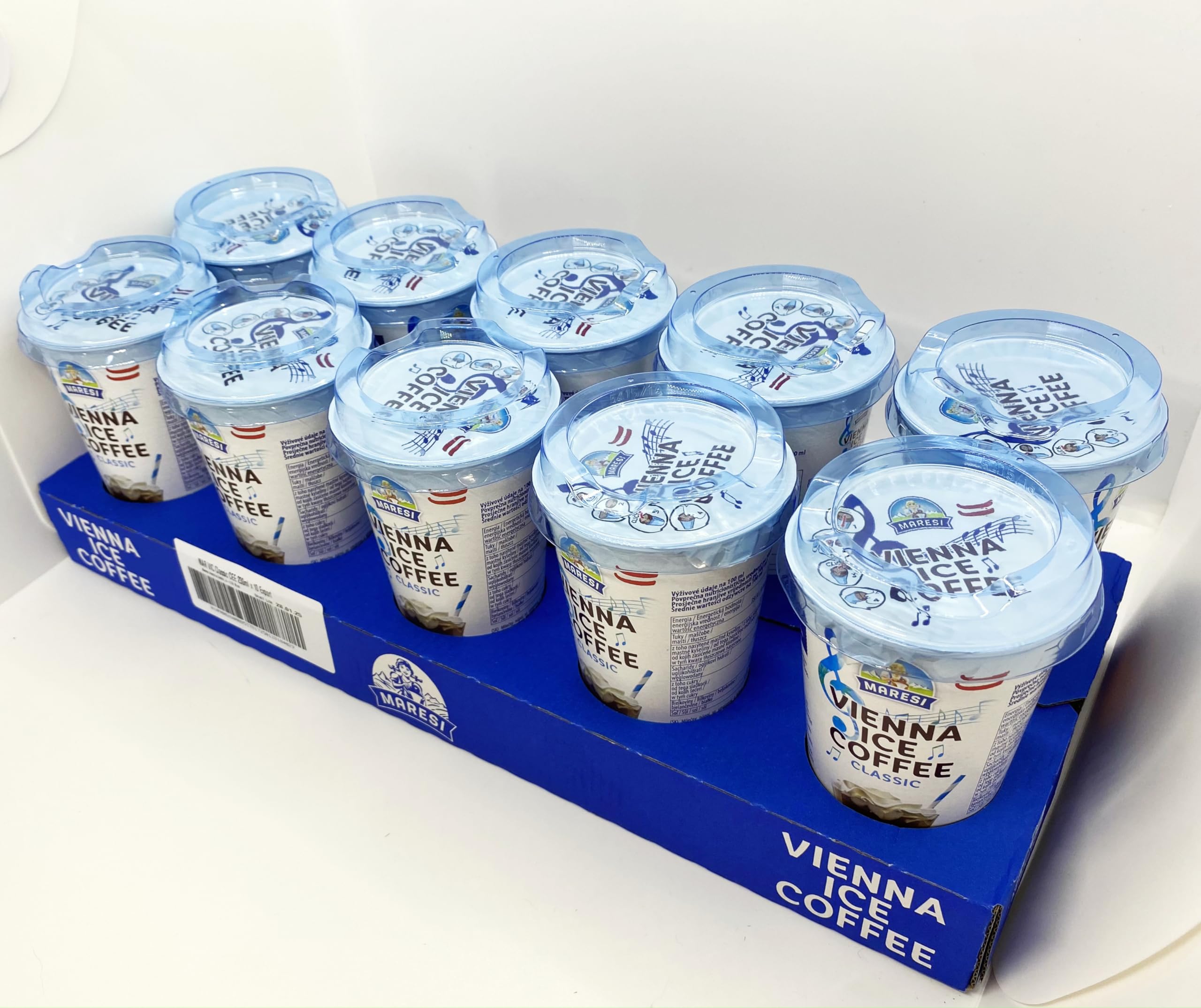 Offrez-vous des saveurs riches avec le café glacé MAR VIC Premium 230 ml/10 –Café Frappe, Café Froid et Café Glacé, Cold Brew Coffee Parfait Pour Toutes Les Occasions(10 Pack - 230 ml, Classic)