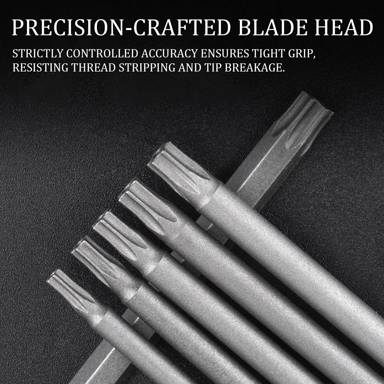 12 Pièces Embouts Tournevis Torx, 200mm Embout Torx Long