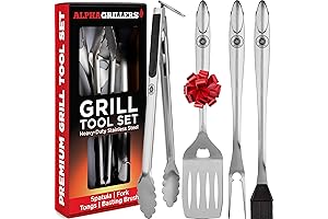 Cuisinart GR-099 4-Piece Stainless Steel BBQ Grilling Tools Set