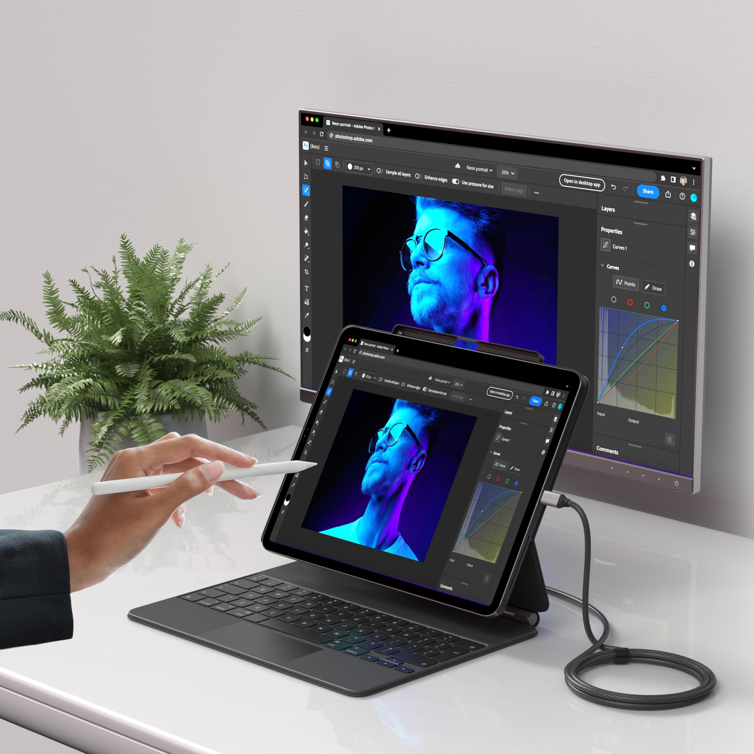 SATECHI Cable USB-C a HDMI 2.1, 8K@60Hz & 4K@120Hz | Compatible con Thunderbolt 3/4, para MacBook Air/Pro/Neo, iPad Air/Pro, portátiles Windows y más
