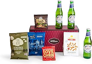 Hay Hampers Peroni Lager Gift Set - Beer, Cheese and Onion Crisps & Snacks- Gourmet Gift Hampers for Men, Gift Food Hampers For Women