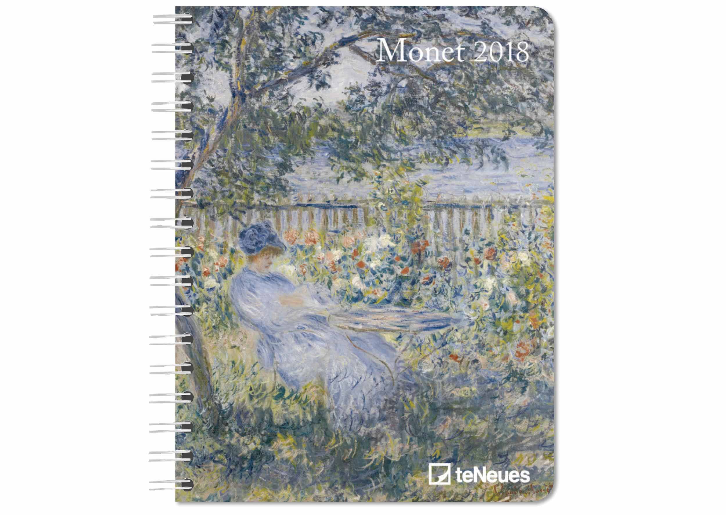 2018 Monet Deluxe Diary - teNeues - 16.5 x 21.6 cm Diary – Illustrated, 1 Aug. 2017