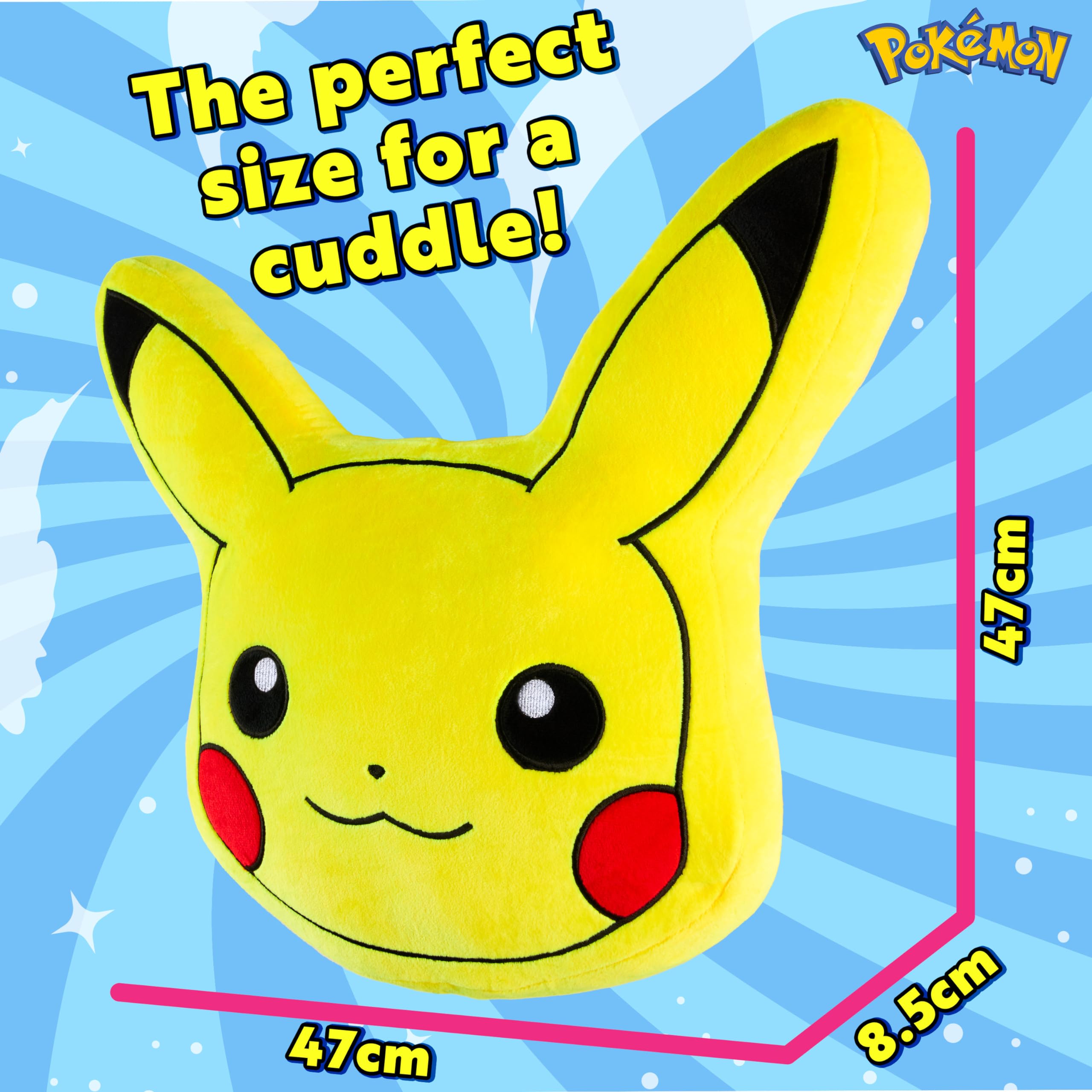 Amazon.com: Pokemon 3D Pikachu Plush Pillow Cushion for Sofa or