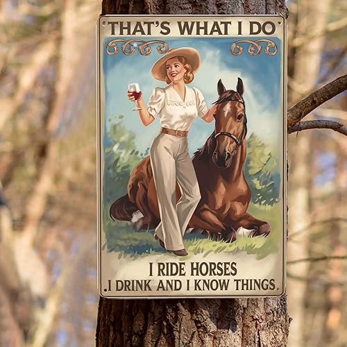 Miniatura 8 de Cowboy Lifestyle Tin Sign 8X12IN Rustic Metal Wall Art for Stable, Saloon & Western Theme Room Decor