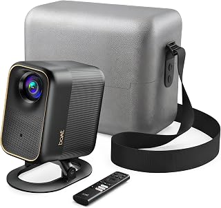 boAt Cinehead F1 Pro Portable Projector, Google TV Official Certified Apps, 4K Ultra HD, Ultra Bright 500 ANSI Lumens,10W Dolby Speakers, Fully Automatic 1080p, Travel Edition Projector(Mystic silver)