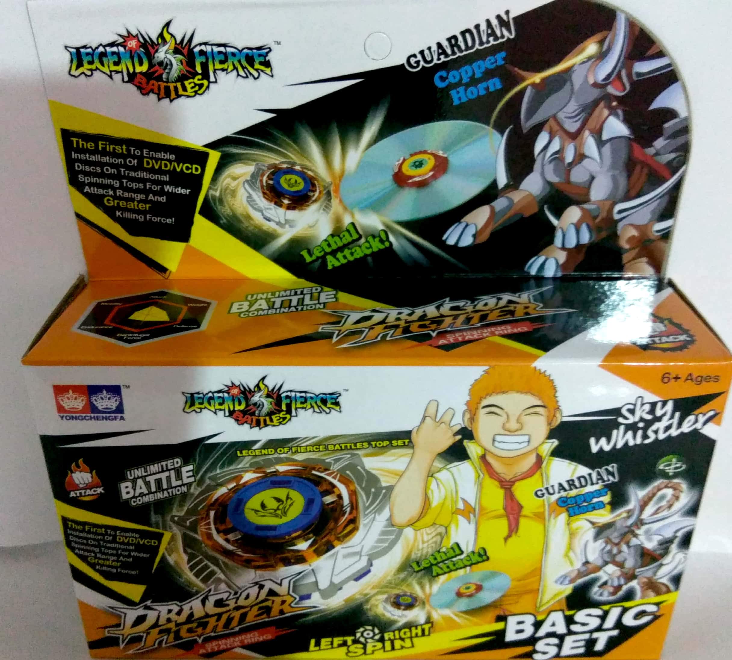 Buy hujja saab spining top toy dragon fighter copper horn legend