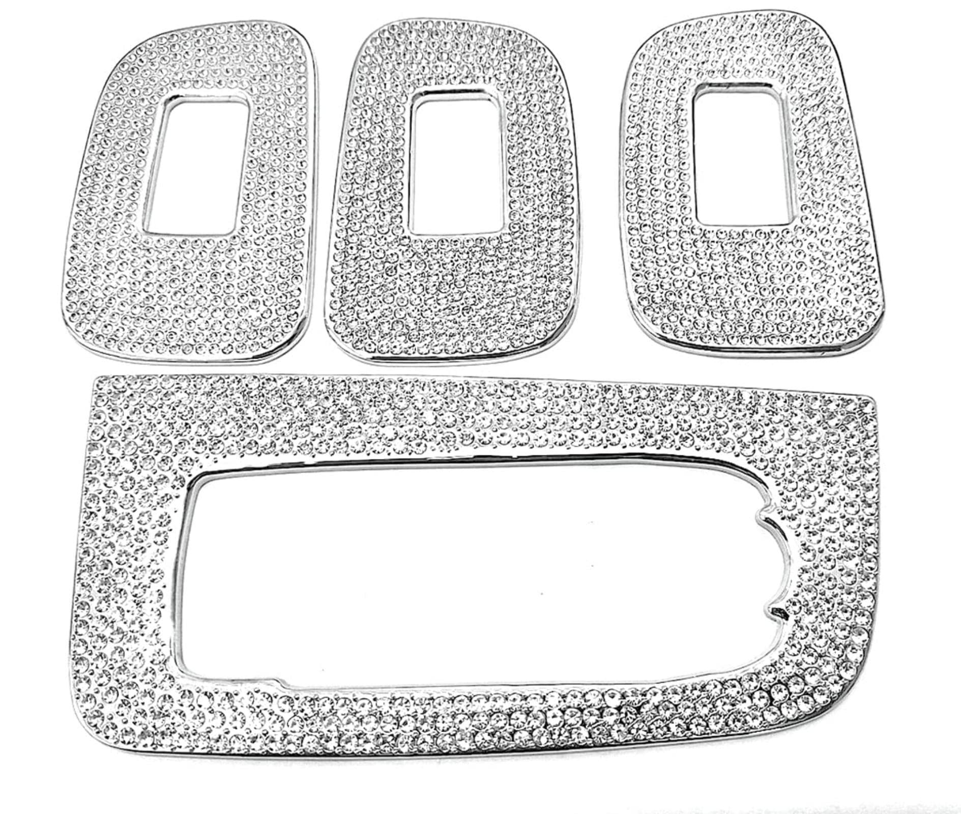 YUWATON Fit for Volvo Bling Accessories XC60 S60 V60 XC40 XC90 S90 V90 2018-2020 Car Interior Bling Accessories (Air Conditioner Outlet knob Cover 4pcs/Set)