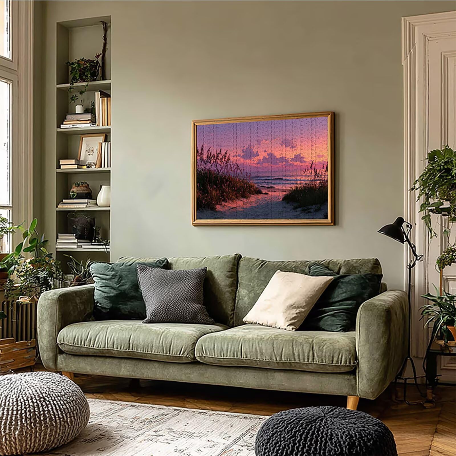 Playa Puzzle Madera 6000 Piezas, Sunset Puzzle Adultos con Caja 179x105cm, Rompecabezas Desafiante, para Hombres Mujeres Adolescente, Juegos de Rompecabezas Creativos, Decoracion Hogar Regalo, 5-7500