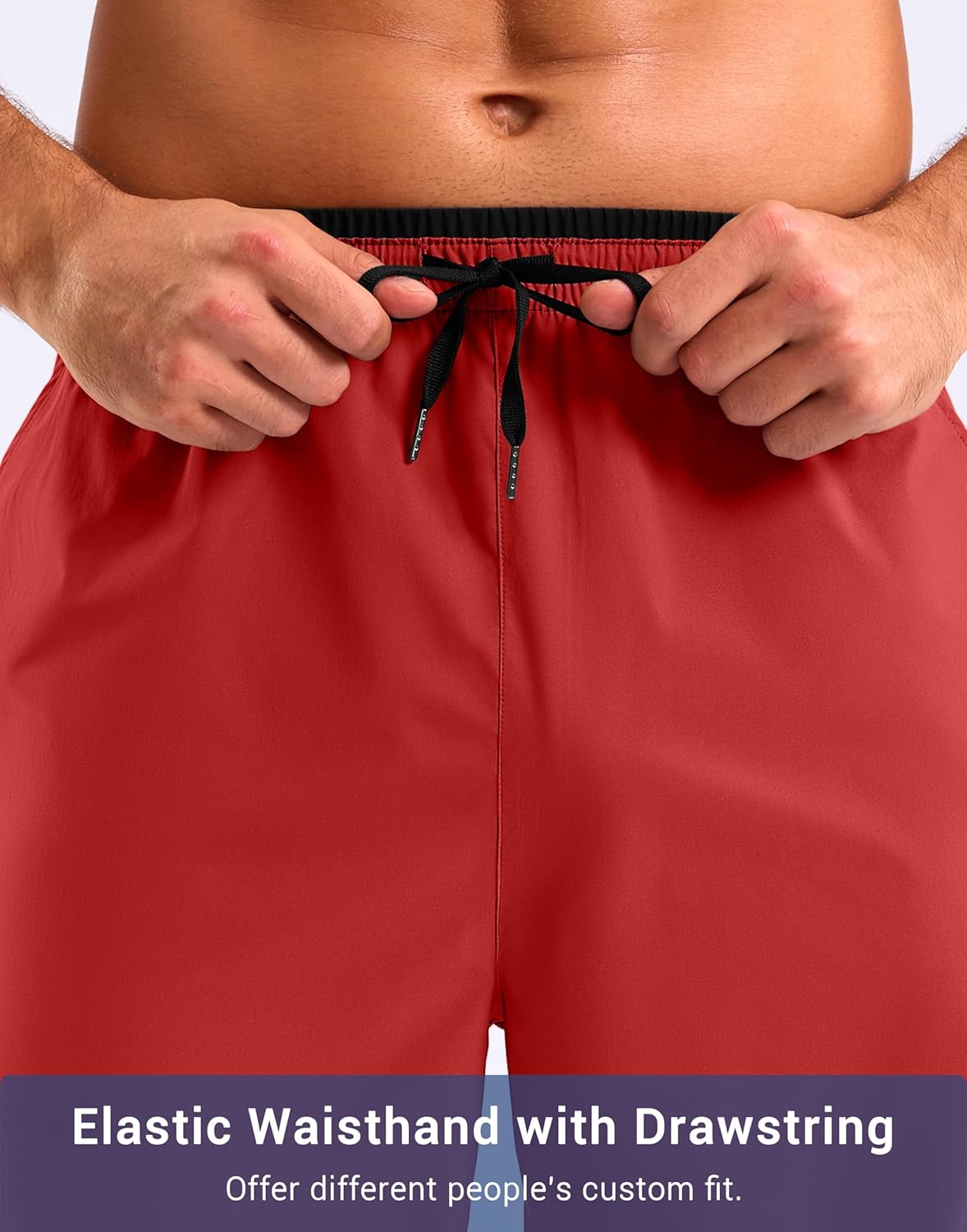 G Gradual Men's 11" Board Shorts with Zipper Pocket Long Swim Trunks Quick Dry Swimsuit Bathing Suit for Men No Mesh Liner