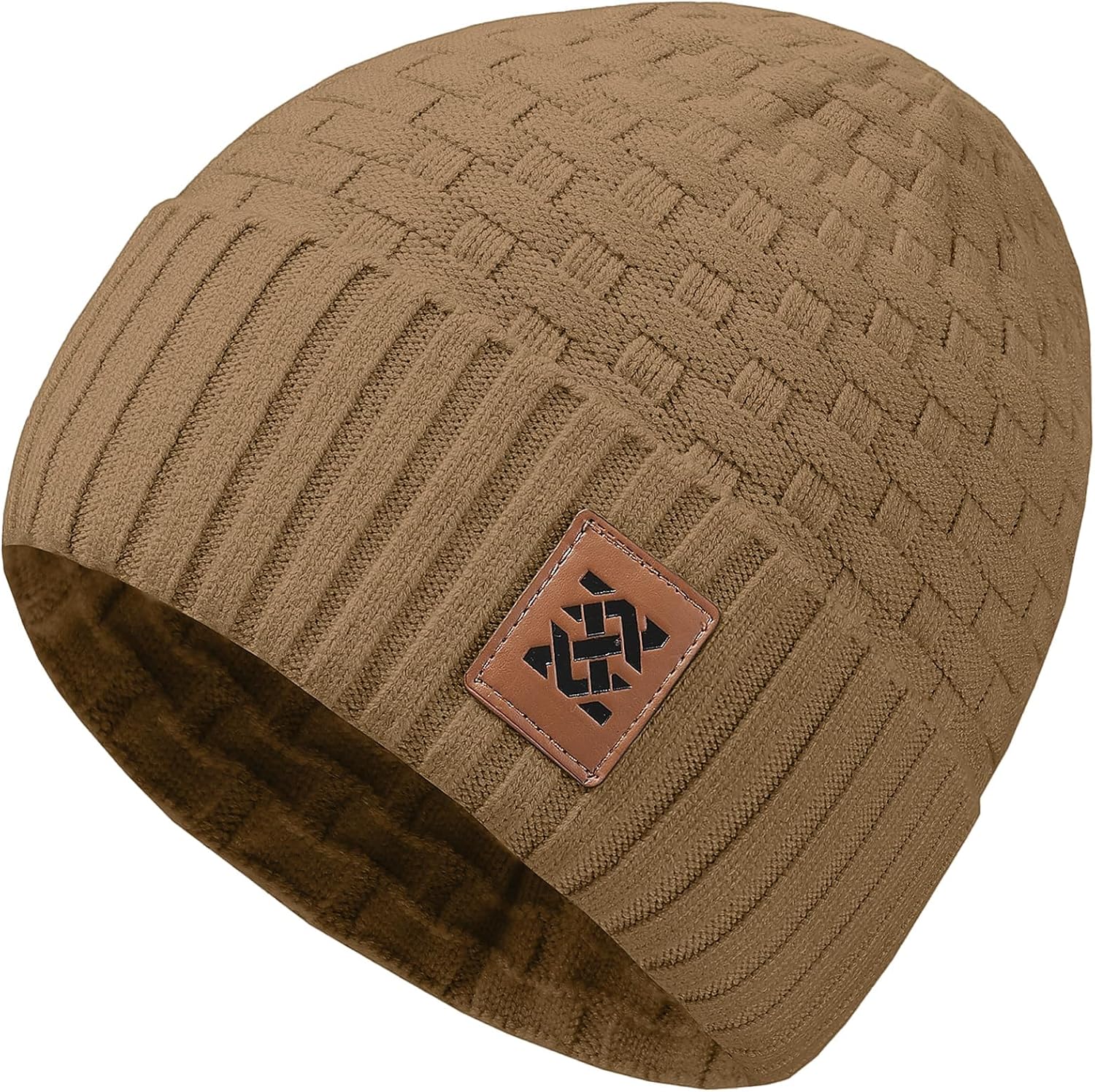 Zaitun Beanie Hats for Men and Women Winter Warm Waffle Knit Cap Comfort Thick Daily Rib Cap