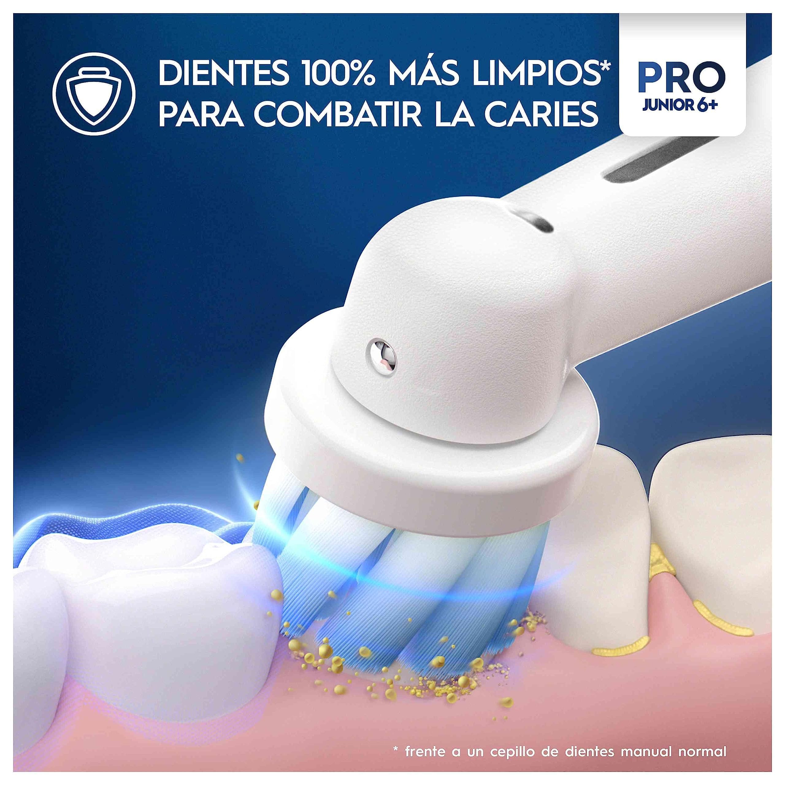 Oral-B Pro Junior Cepillo De Dientes Eléctrico, 1 Mango De Star Wars, 2 Cabezales, Diseñado Por Braun, Apto Para Niños Mayores De 6 Años, Regalos Originales