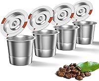 Vista 9 de Cápsulas de café reutilizables K Cups para Keurig: filtro de café K Cups recargables de acero inoxidable completo compatible con cafeteras 1.0 y 2.0