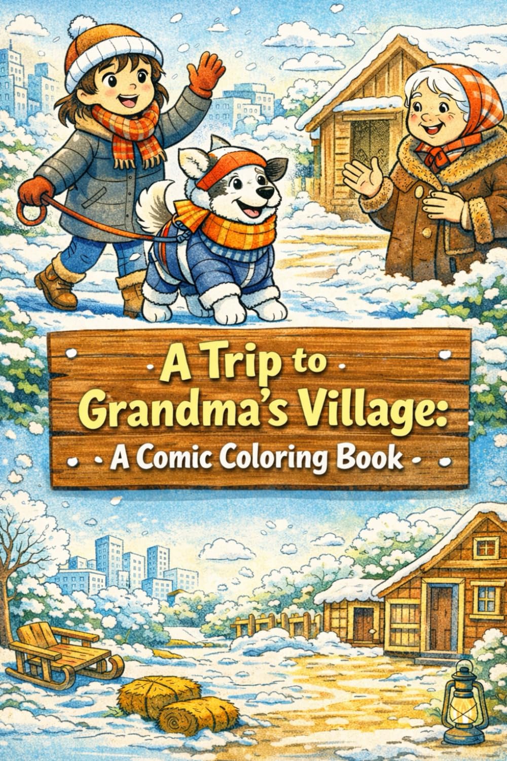 A Trip to Grandma’s Village: A Comic Coloring Book (Life Stories & Comic Adventures: A Creative Coloring Series)