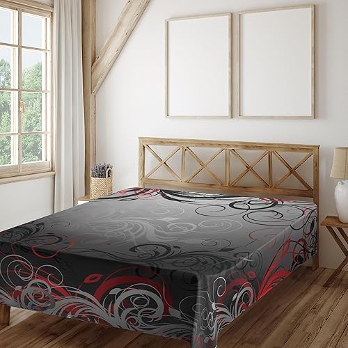 Vista 339 de Lunarable Sábana encimera de mapa del mundo, collage antiguo de mapas del Atlas antiguos, estampado vintage del grupo de civilización, suave y Beige