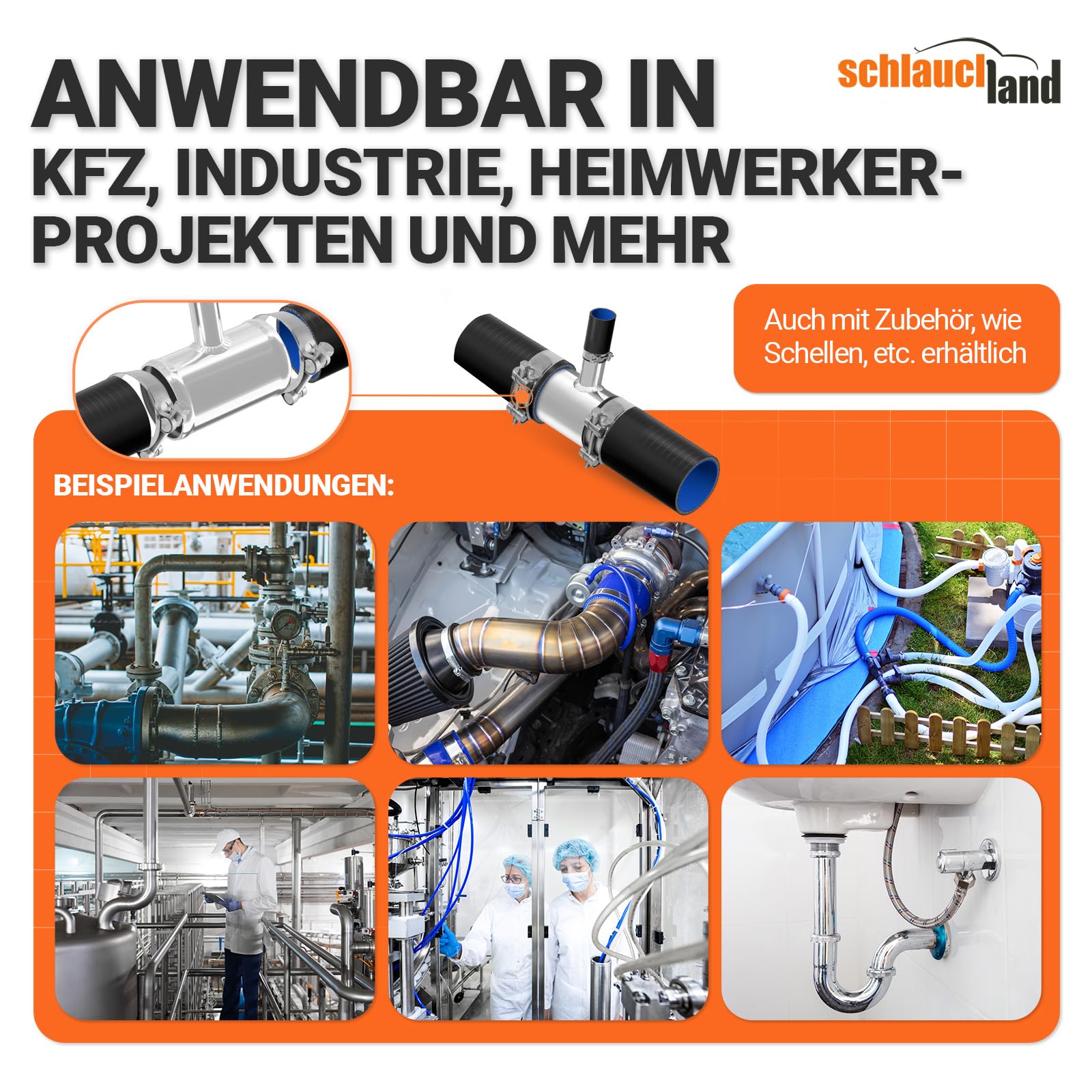 ALU-ROHR T-STÜCK AD-Ø 45mm Abgang 30mm glänzend T Verteiler poliert | AUSWAHL & GRÖSSEN - Ø 200mm | Aluminium Rohr Abzweig Splitter Schlauch-Verbindung Adapter Kupplung DIN 40501 & EN AW-6063 | 300°C