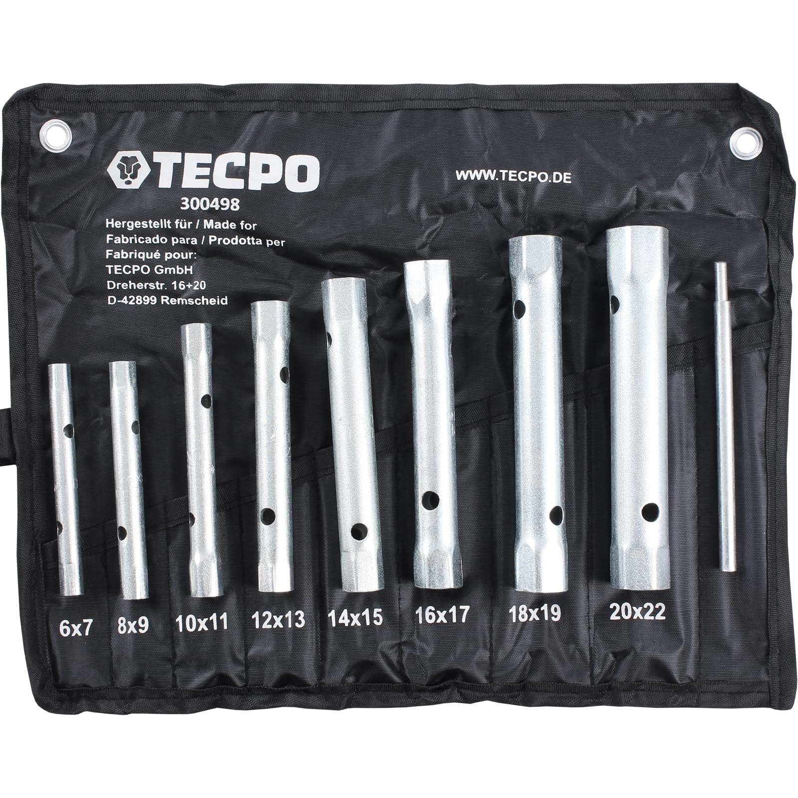 Chiave Tubolare Rhino 22 Mm - Acciaio Cromo Vanadio, Impronta 6/12 Esagonale, Garanzia A Vita