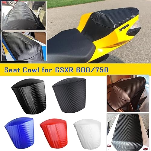 Miniatura 3 de Motocicleta de carbono patrón de pasajero trasero Pillion Solo Carenado cubierta trasera asiento trasero para Su.zuki GSXR600 GSXR750 GSXR GSX-R 600