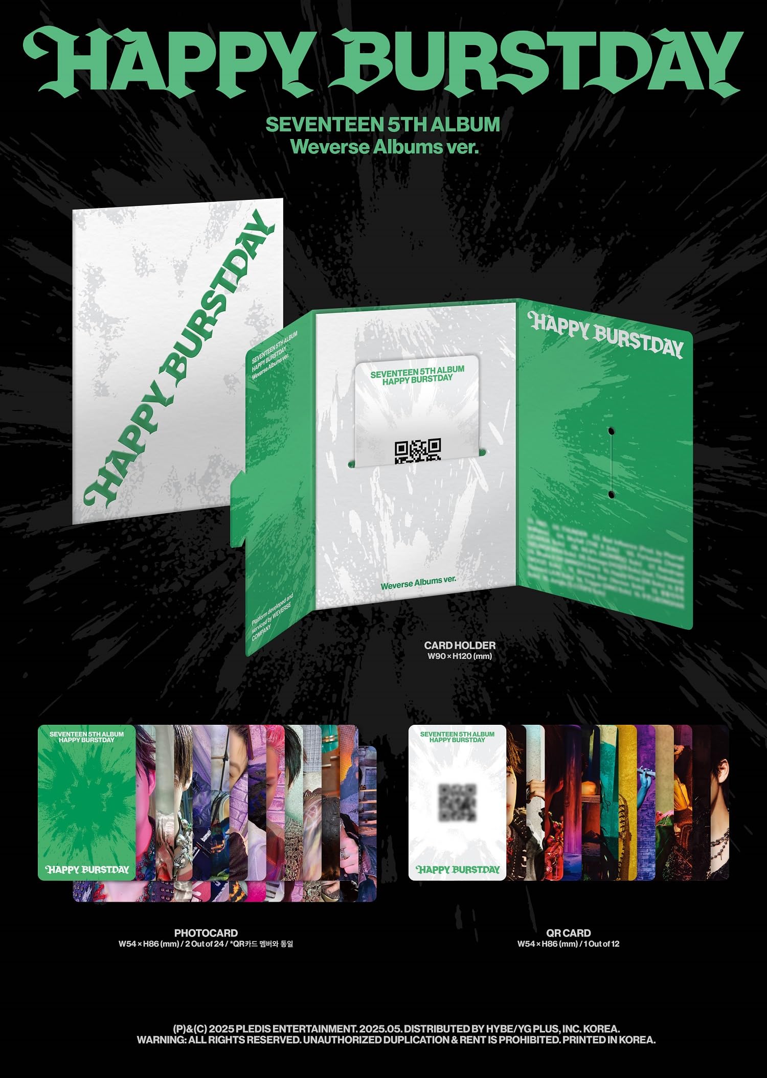Amazon.com: SEVENTEEN Happy Burstday [Weverse Albums ver