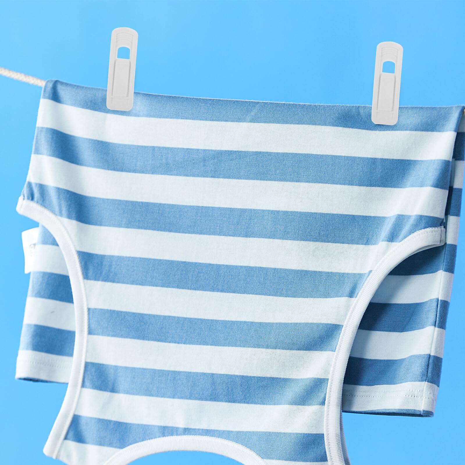 LABRIMP 50 Piezas Clips de Plástico para Ropa Antideslizantes Unidades Pinzas de Terciopelo para Faldas Pantalones y Camisas Resistentes para Secado Balcón y Cuarto de Lavado