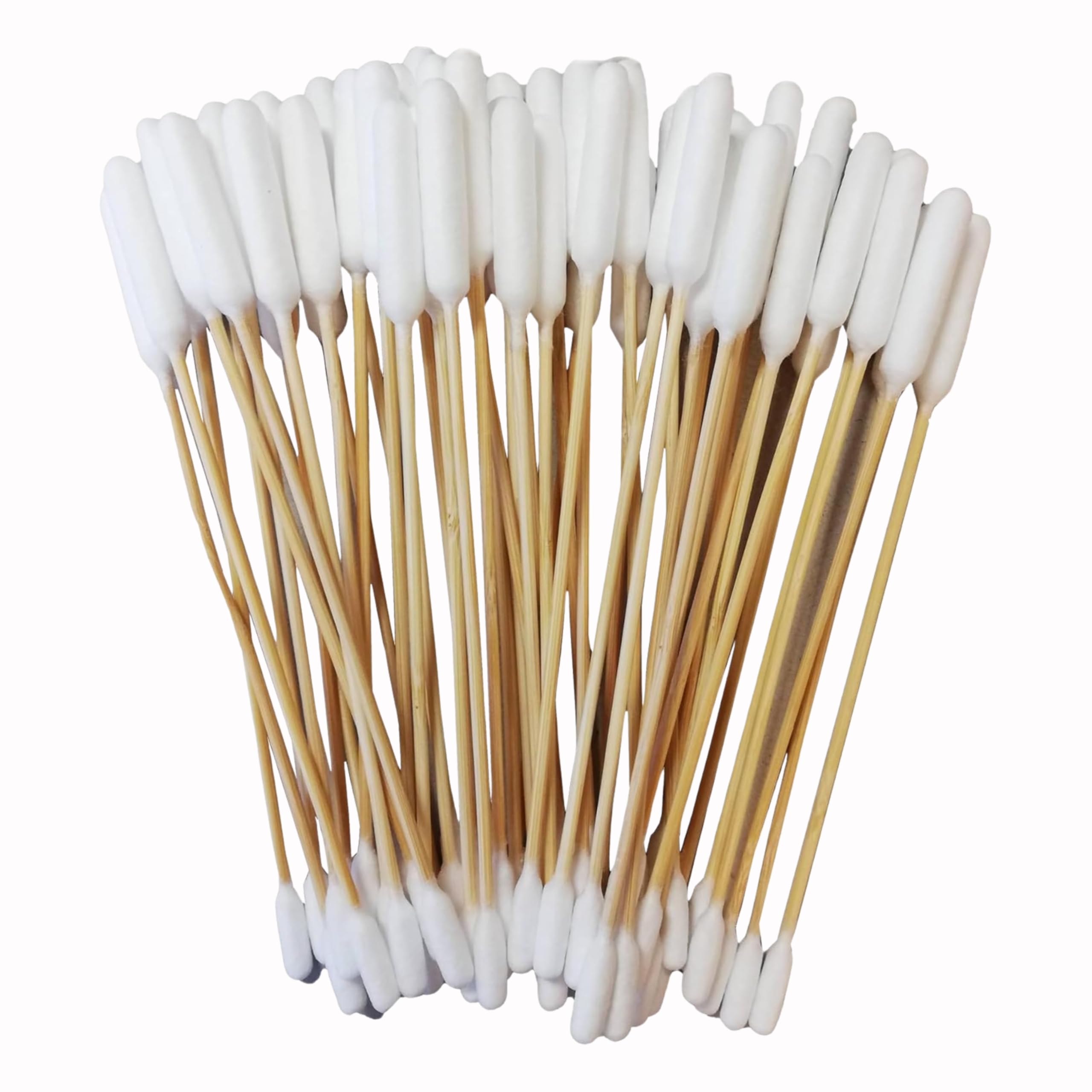 Foodie Puppies Cotton Buds for Dogs & Cats (50 Pieces) - Dual-Sided 6 Inch Bamboo Swabs for Ear Cleaning, Medicine Application, Wound Care, Long Wooden Handle, Safe Pet Ear Cleaner for Large Dog Ears
