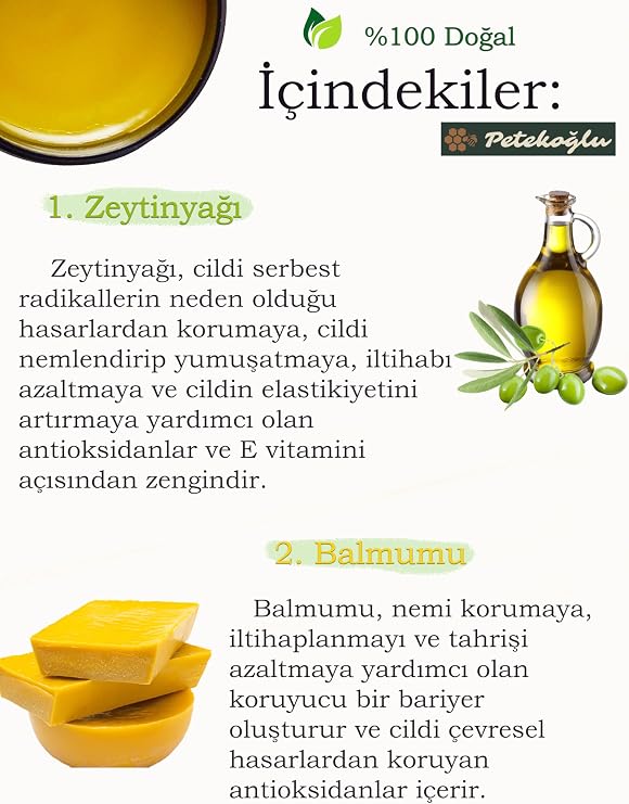 Petekoğlu Wax Olive Oil Care and Repair Cream Daily Cream