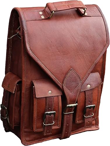 Miniatura 3 de jaald Bolso de cuero convertible de 15.6 "para ordenador portátil, mochila de mensajero, maletín de oficina