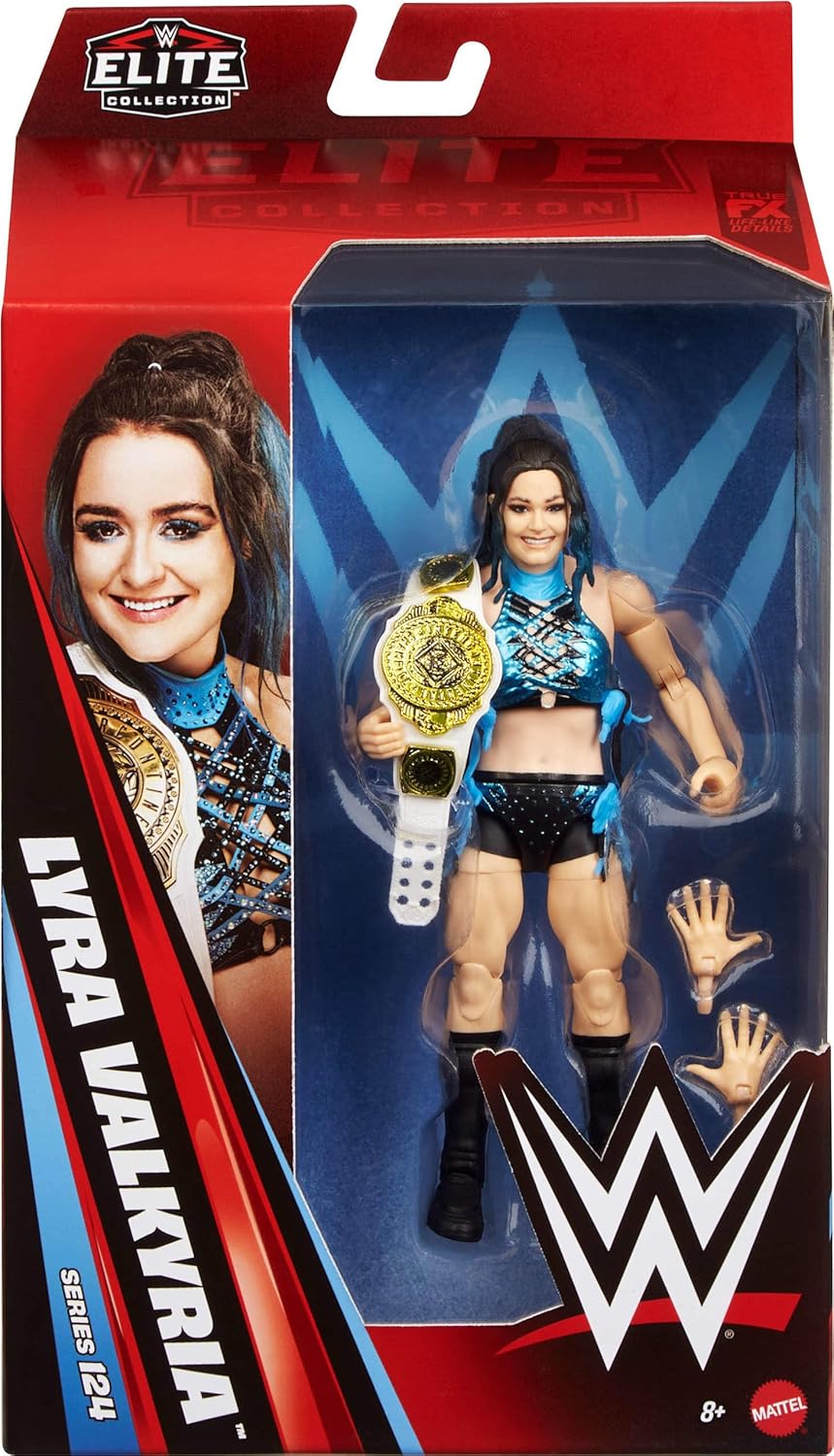 Mattel WWE Elite Action Figure & Accessories, Series #124 Set, 6-inch Collectible Lyra Valkria with 25 Articulation Points & Swappable Hands