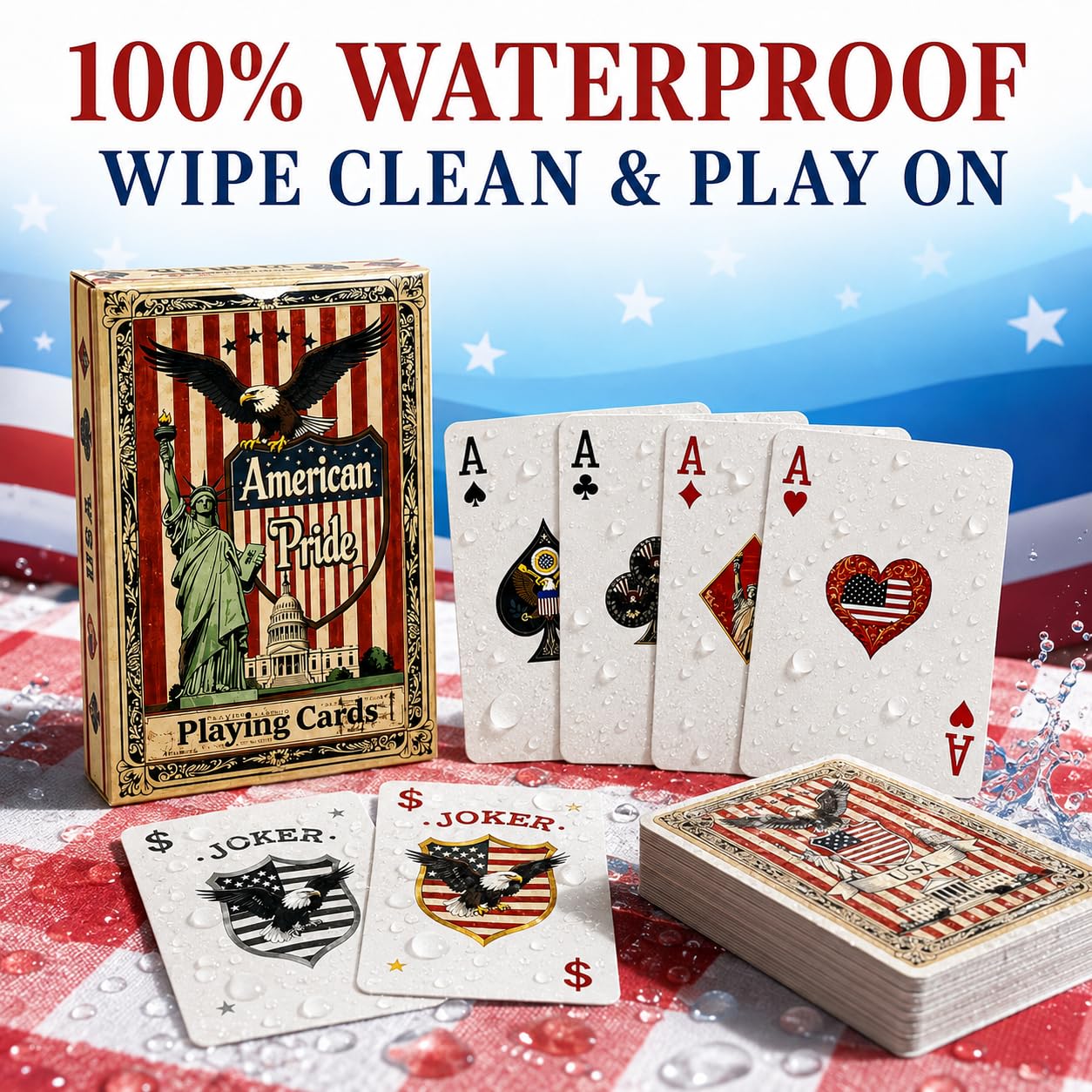 トランプ Patriotic Playing Cards 2 1/4