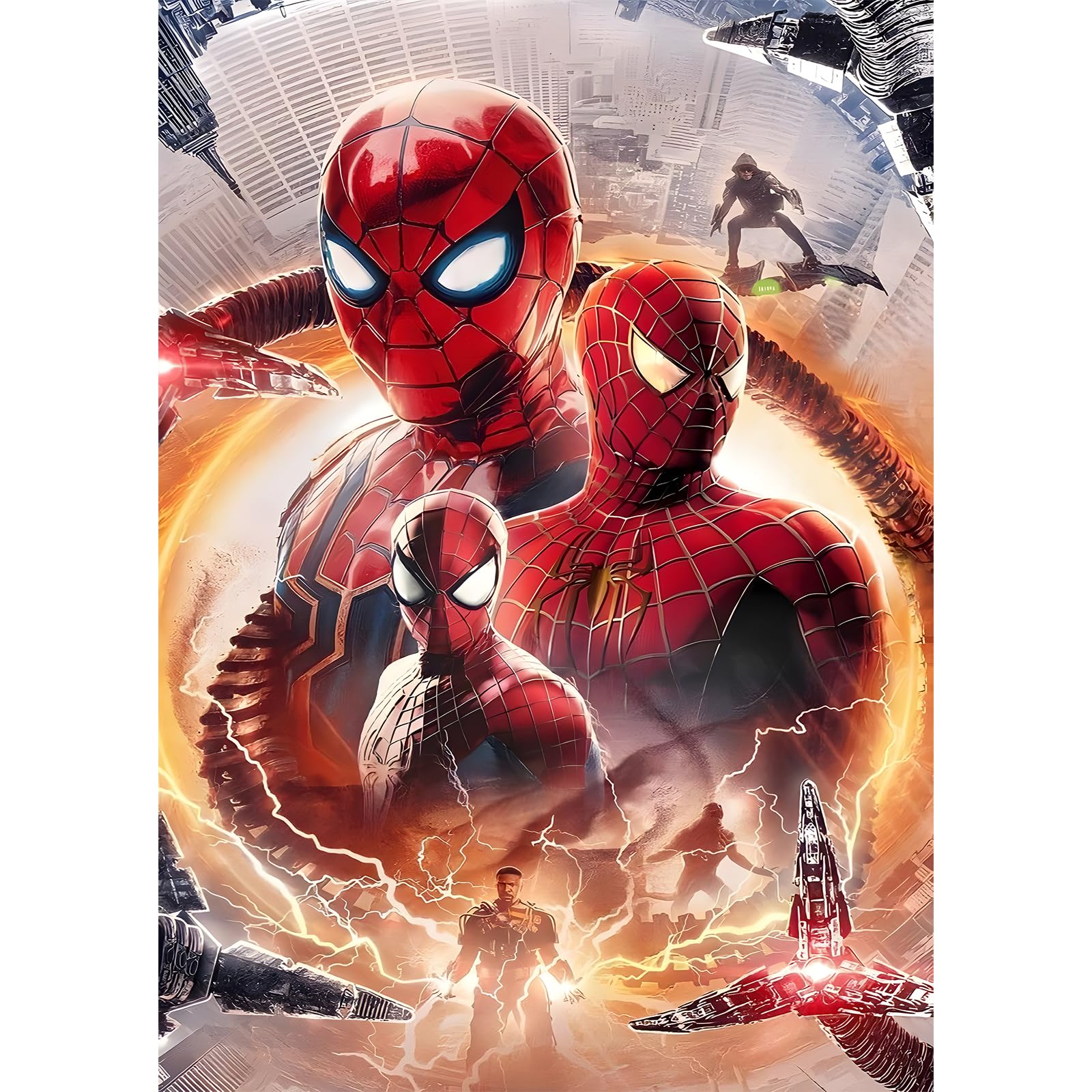 MXJSUA DIY Diamond Painting Kits for Adults No Way Home Diamond Art Paint with Round Diamonds Full Drill Gem Art Painting Kit for Home Wall Decor 30x40cm