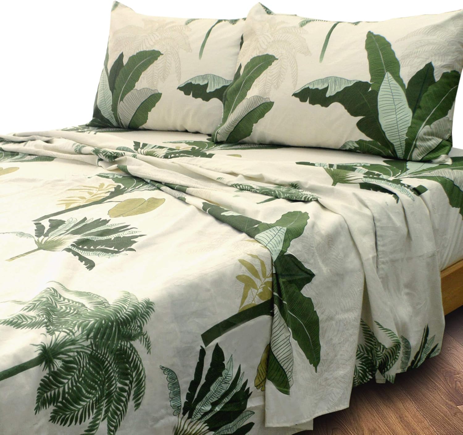 Essina Double Bed Sheet Set, 4pc Cotton Bed Sheet Double 620 Thread