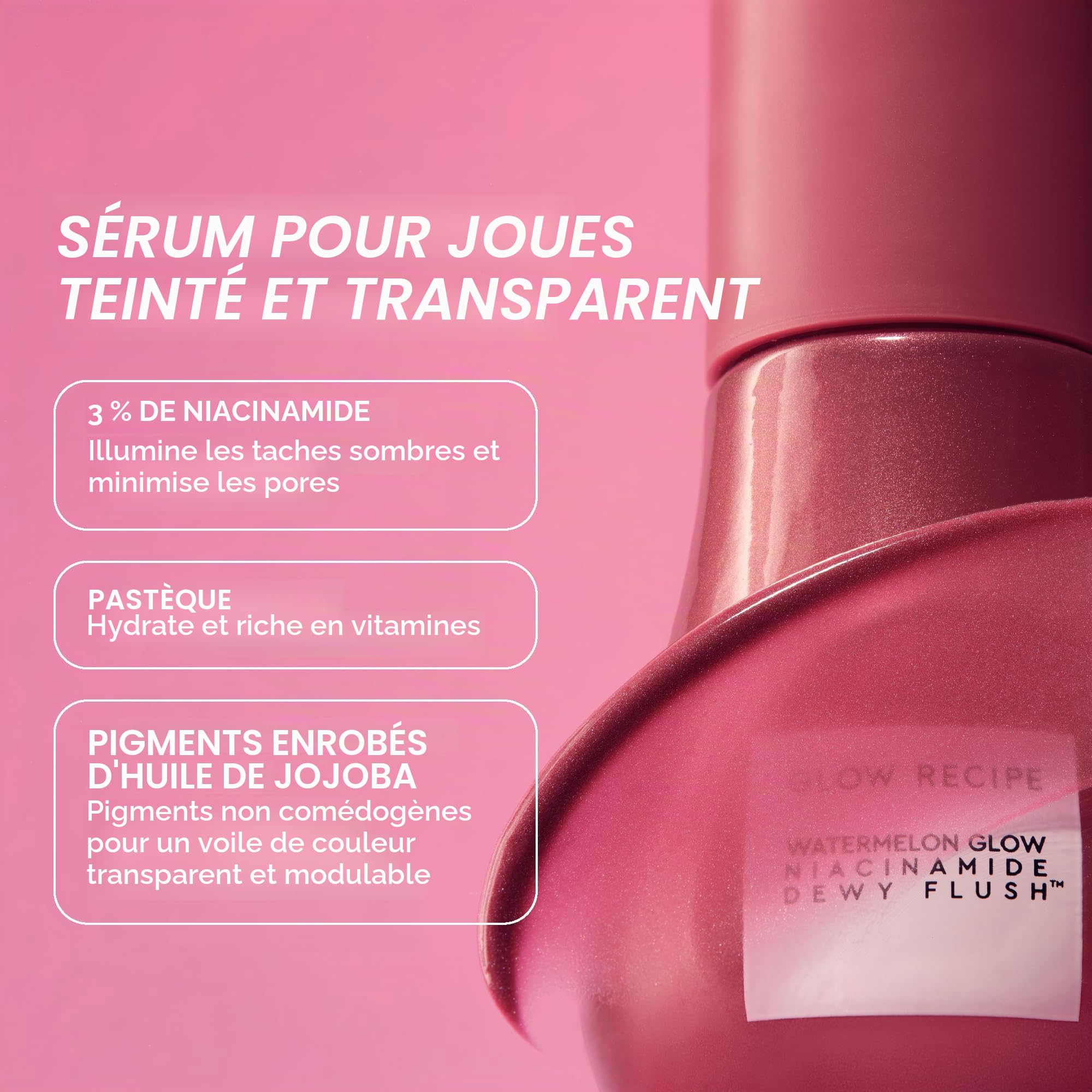 Glow Recipe Best of Glow Hues Kit de voyage - Taille voyage - Gouttes de soleil - Blush Dewy Flush & Travel Size Glass Balm Lip Treatment (3 points)